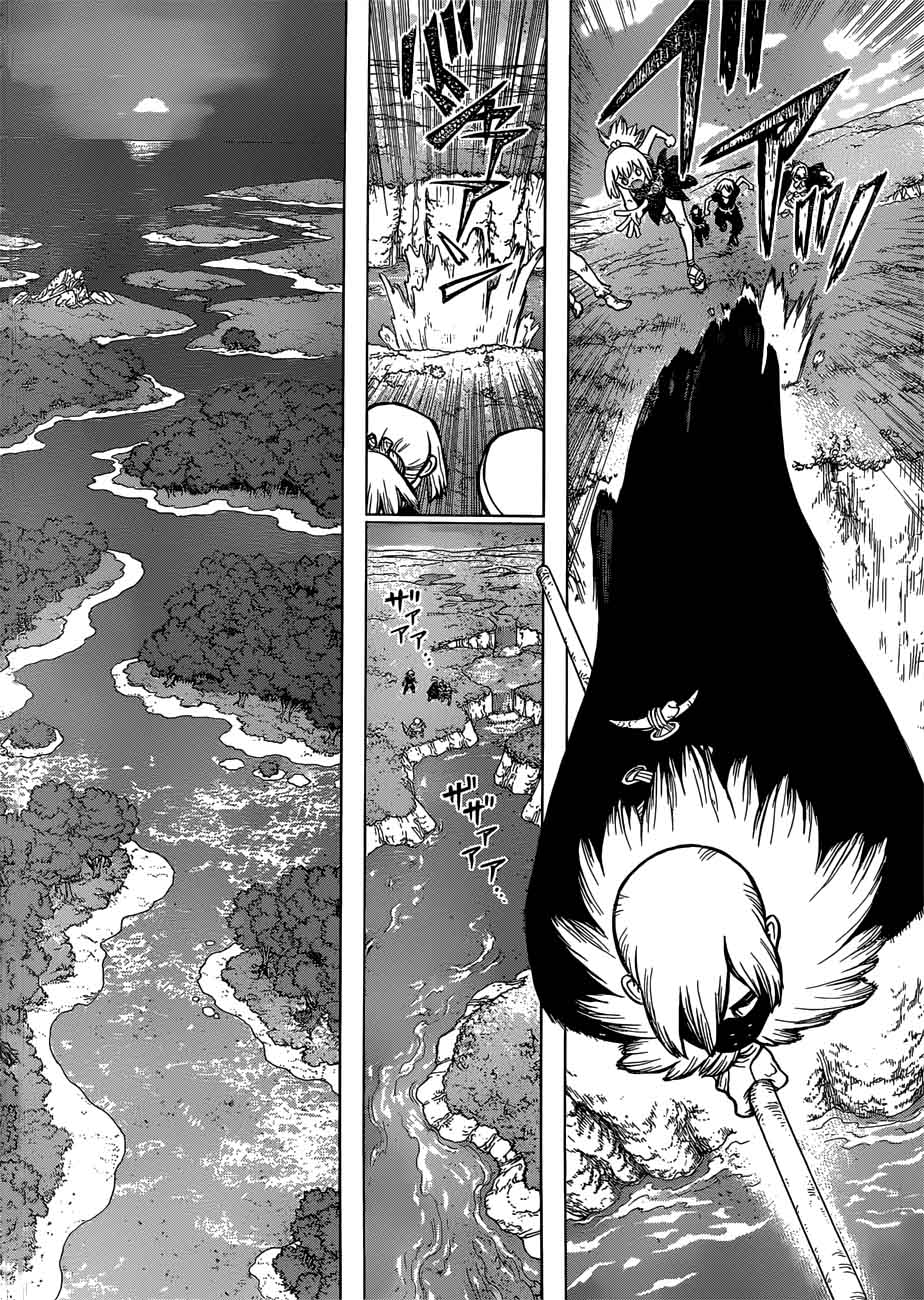 Dr. Stone Manga Chapter 80 page 4 - Humanity's Strongest Tag Team scene