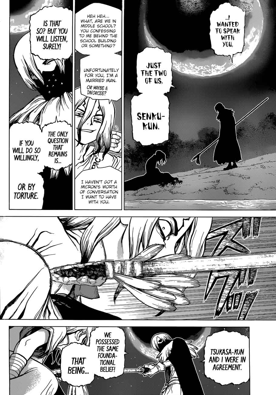 Dr. Stone Manga Chapter 80 page 6 - Humanity's Strongest Tag Team scene