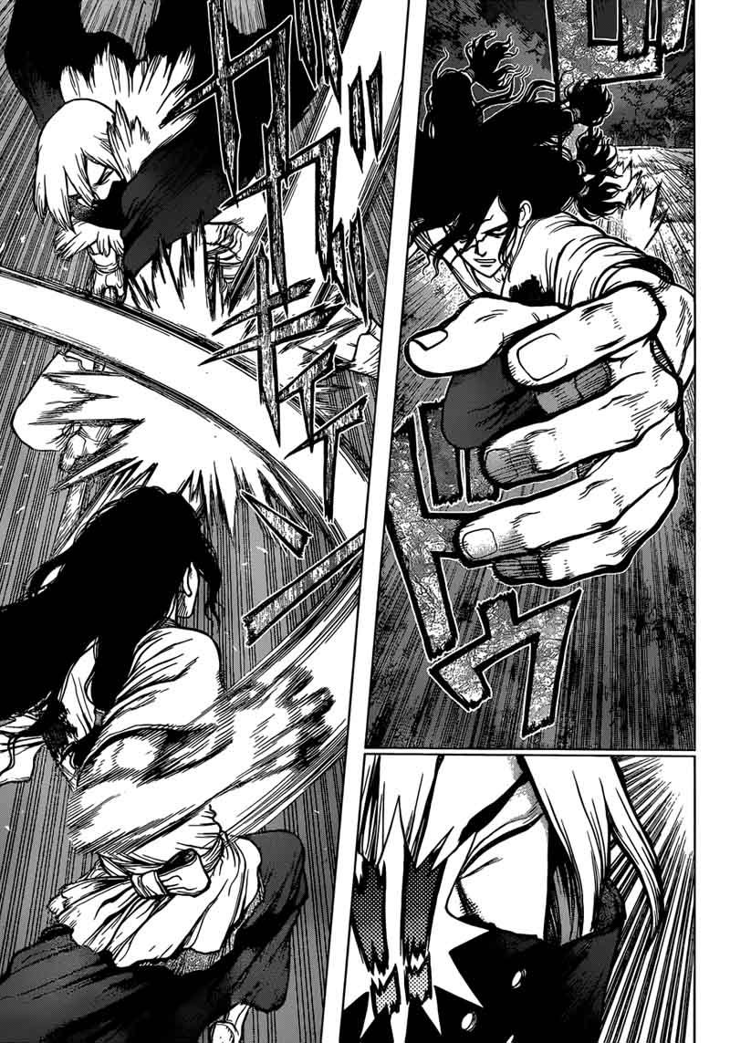 Dr. Stone Manga Chapter 81 page 3 - Fingertip scene