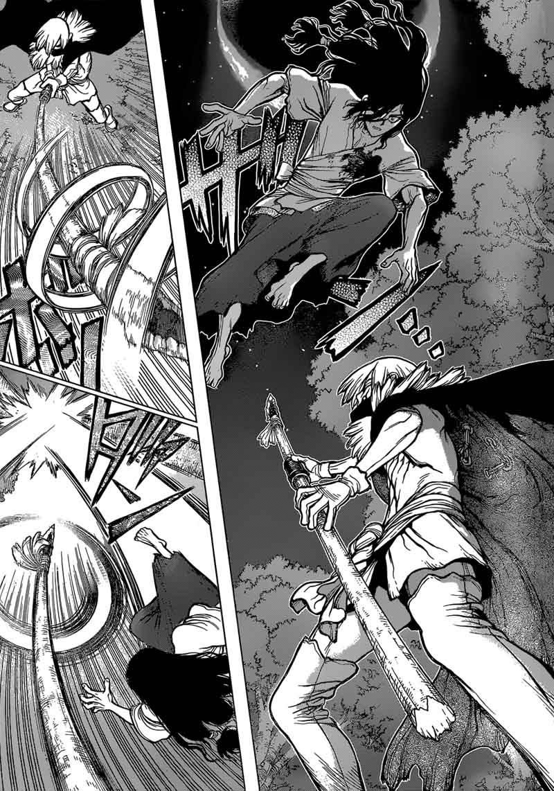 Dr. Stone Manga Chapter 81 page 5 - Fingertip scene