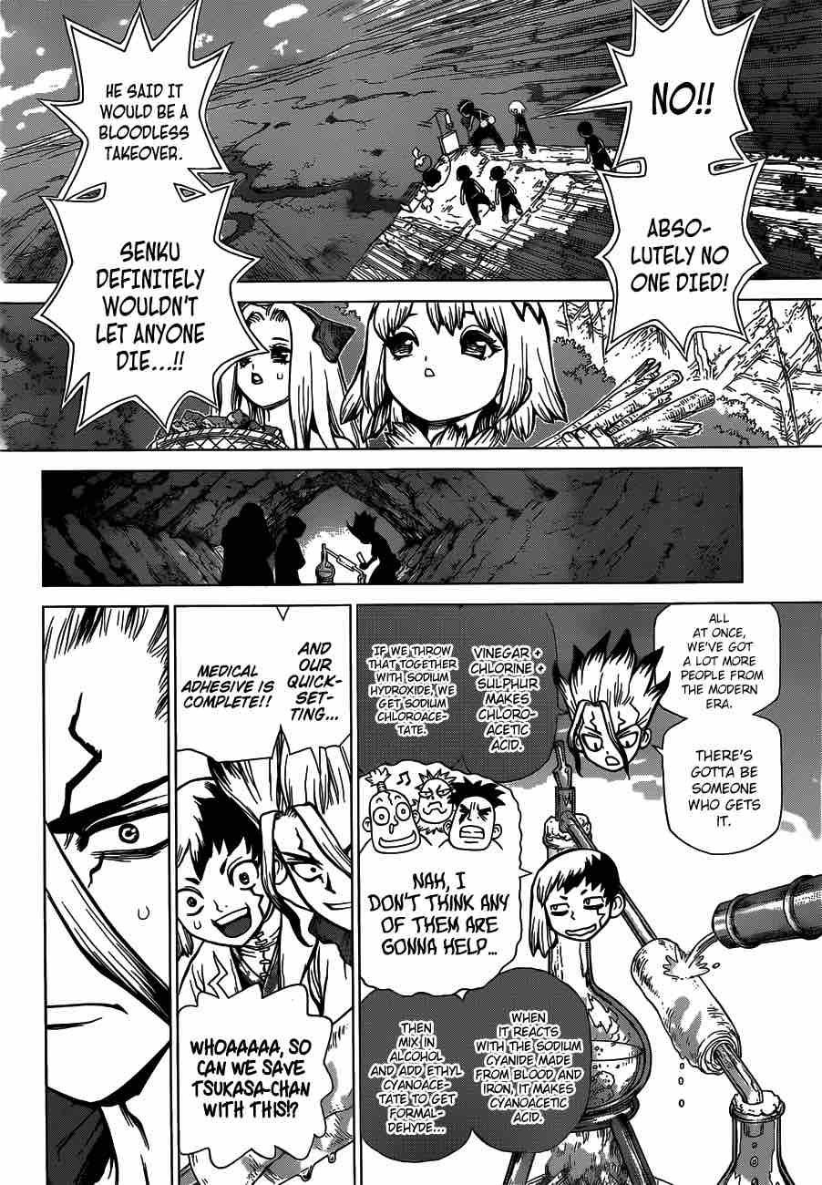 Dr. Stone Manga Chapter 82 page 15 - Epilogue of Stone Wars (End of Part 2) scene