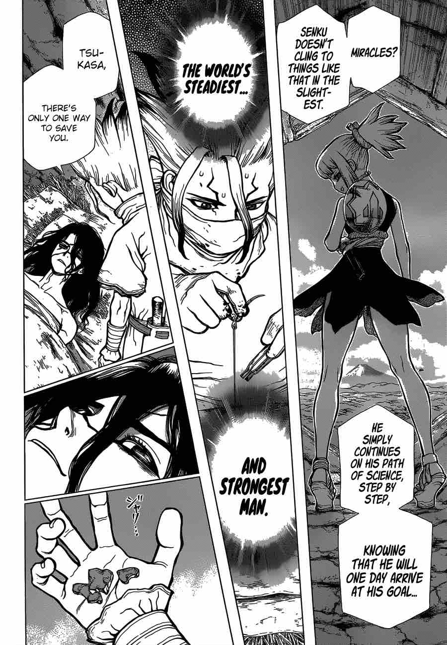 Dr. Stone Manga Chapter 82 page 17 - Epilogue of Stone Wars (End of Part 2) scene