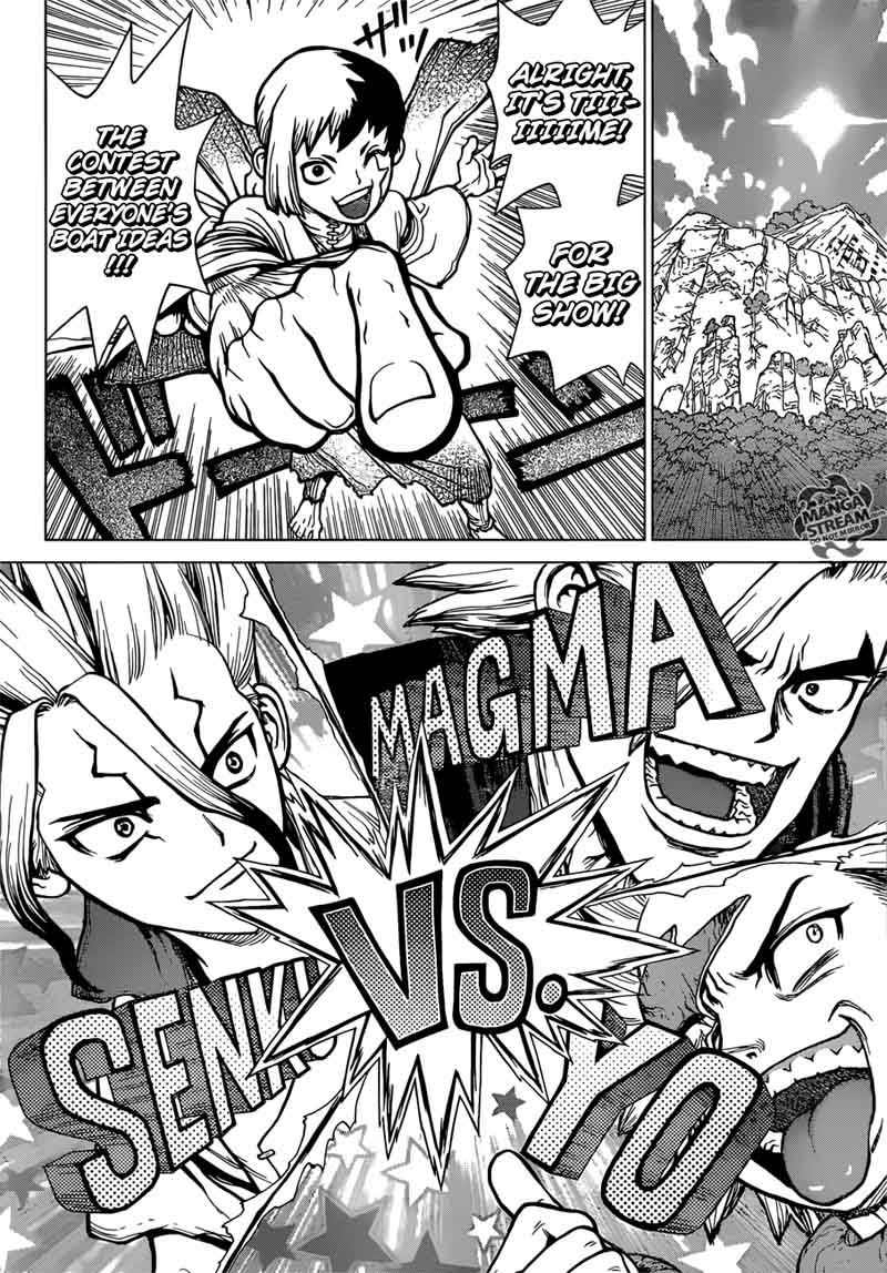 Dr. Stone Manga Chapter 84 page 10 - People = Power scene