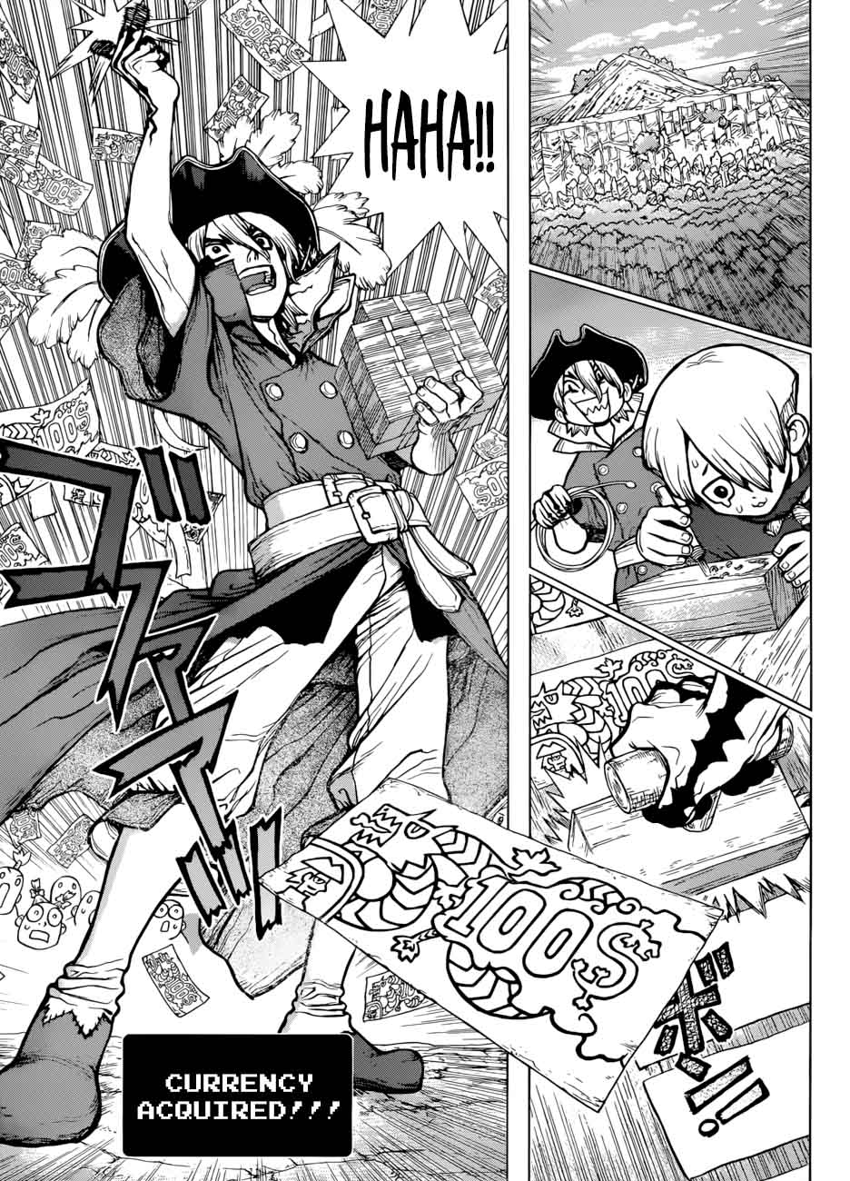 Dr. Stone Manga Chapter 86 page 5 - Money scene