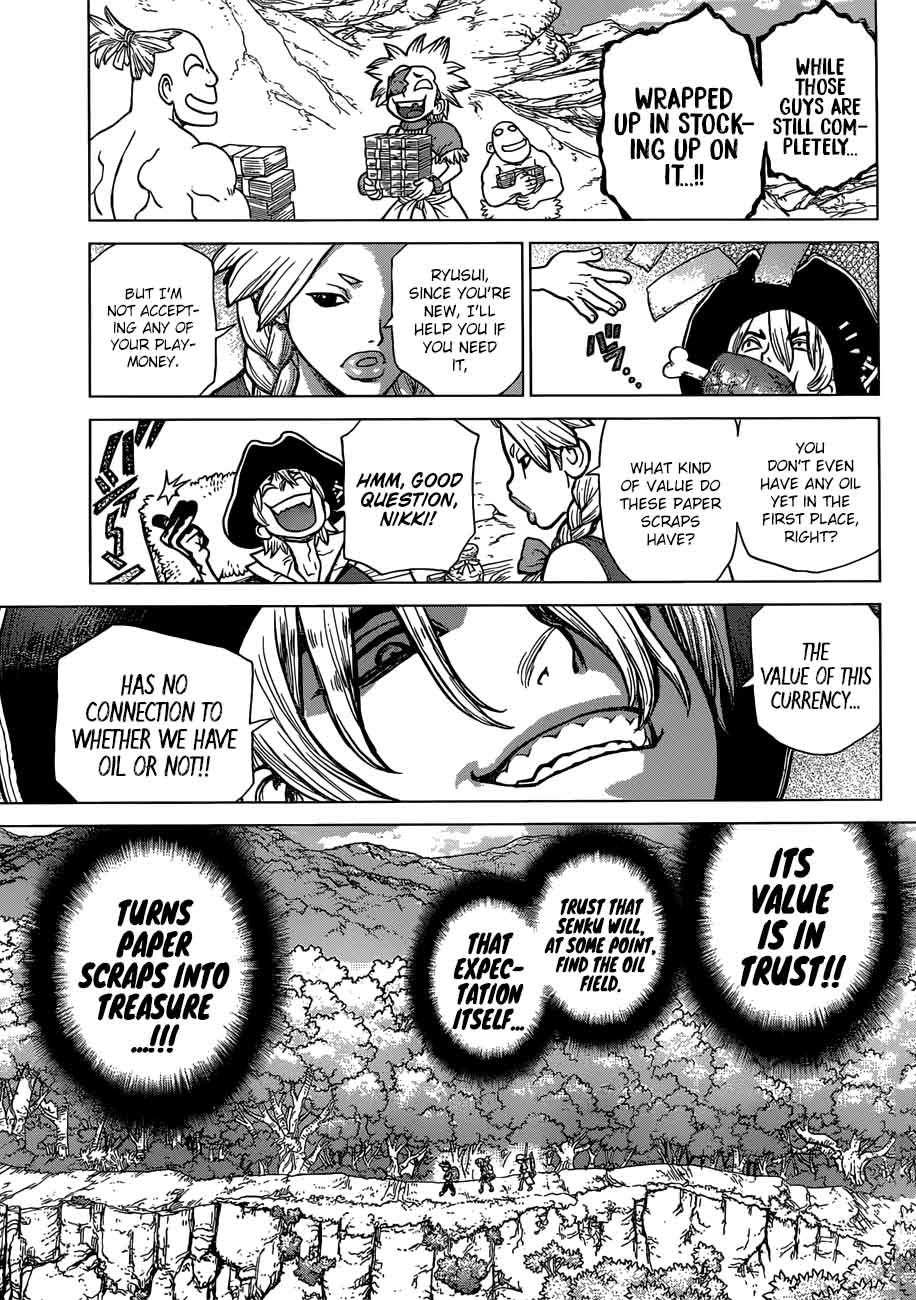 Dr. Stone Manga Chapter 86 page 9 - Money scene