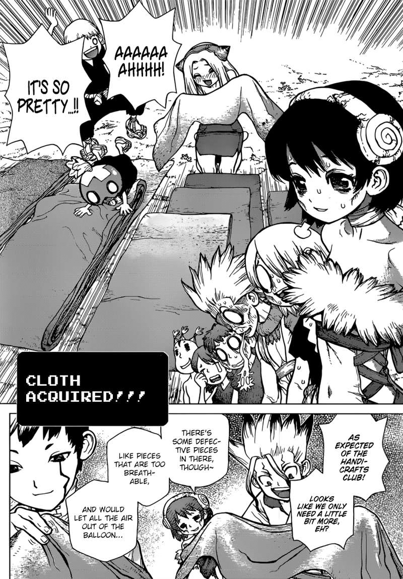 Dr. Stone Manga Chapter 87 page 12 - Senku's Department Store scene
