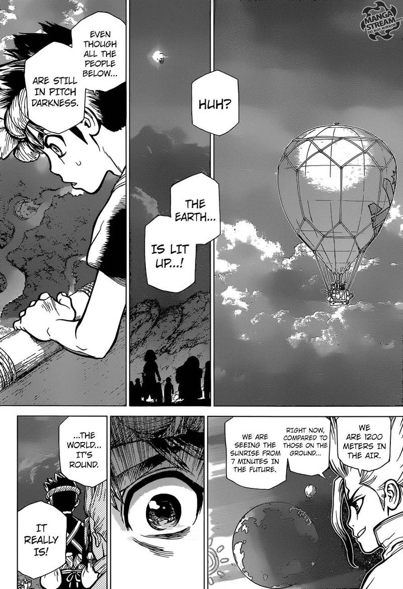 Dr. Stone Manga Chapter 88 page 14 - Wings of Humanity scene