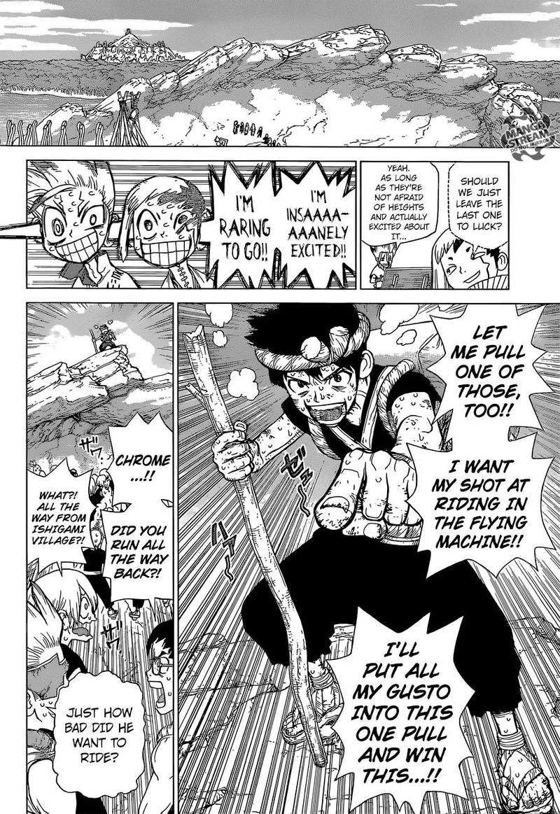 Dr. Stone Manga Chapter 88 page 9 - Wings of Humanity scene