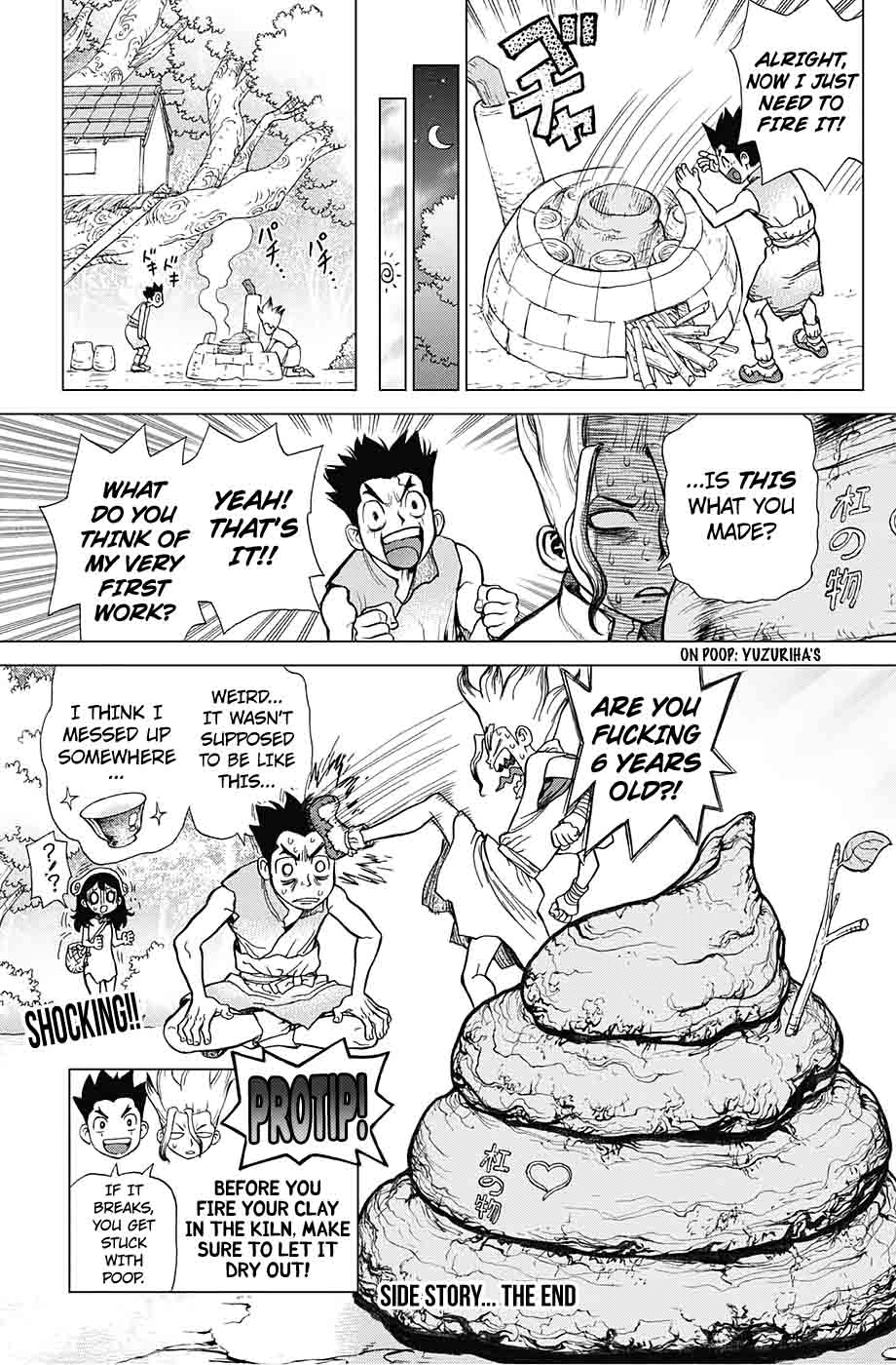 Dr. Stone Manga Chapter 9 page 21 - Senku Vs. Tsukasa scene