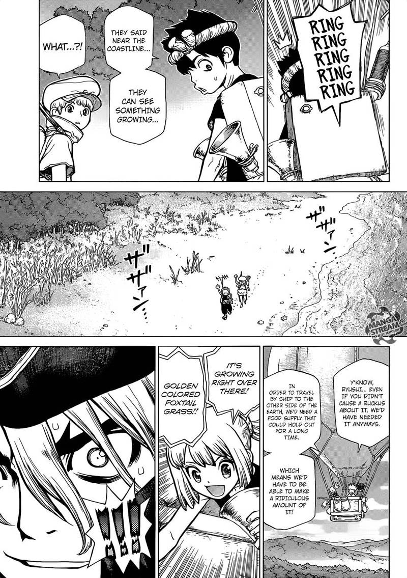 Dr. Stone Manga Chapter 90 page 16 - New World Map scene