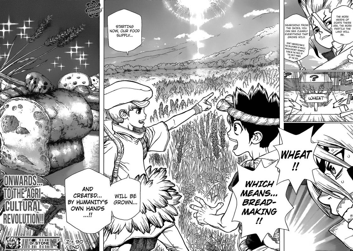 Dr. Stone Manga Chapter 90 page 17 - New World Map scene