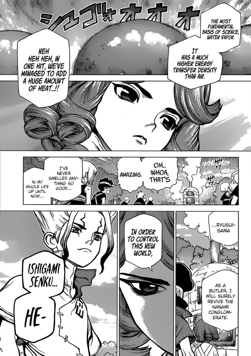 Dr. Stone Manga Chapter 92 page 17 - Desire Is Noble scene