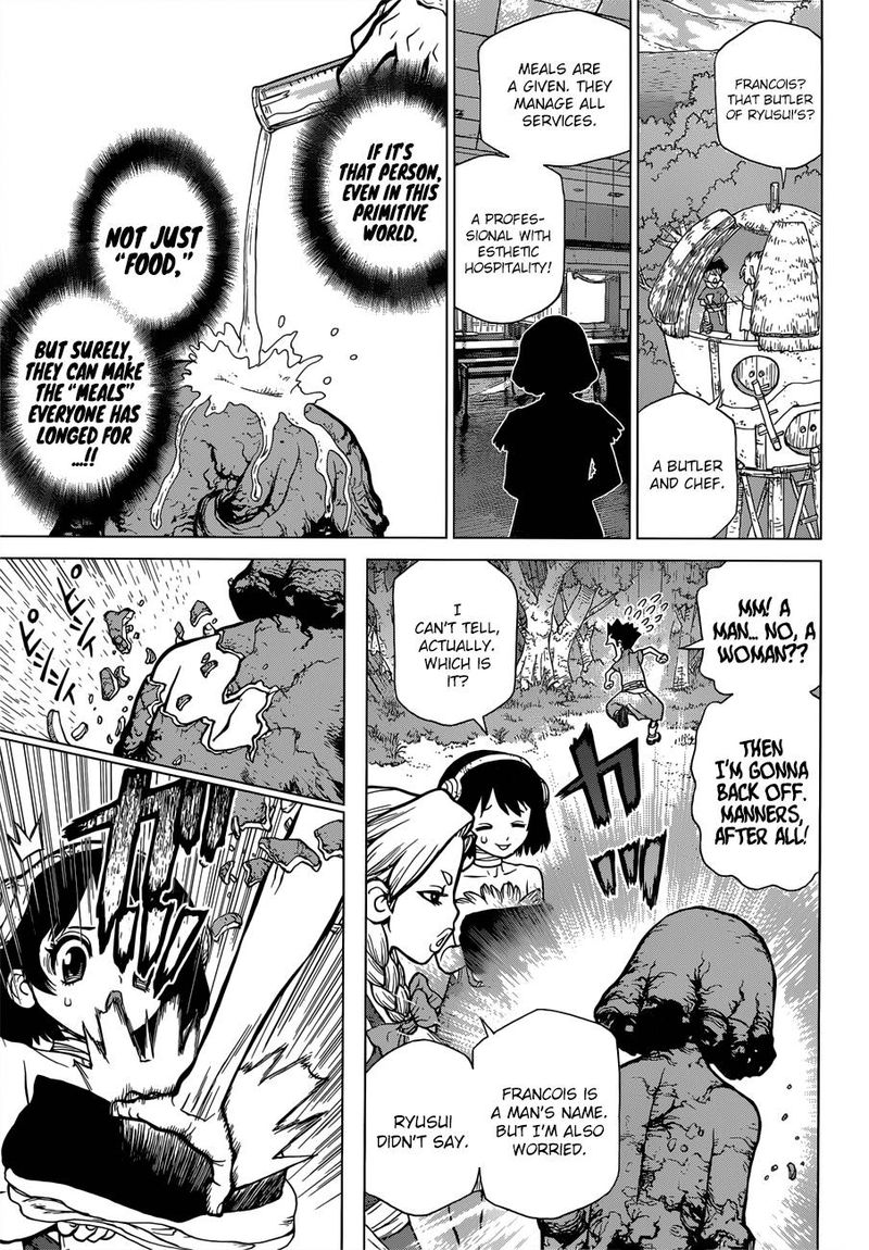 Dr. Stone Manga Chapter 92 page 7 - Desire Is Noble scene