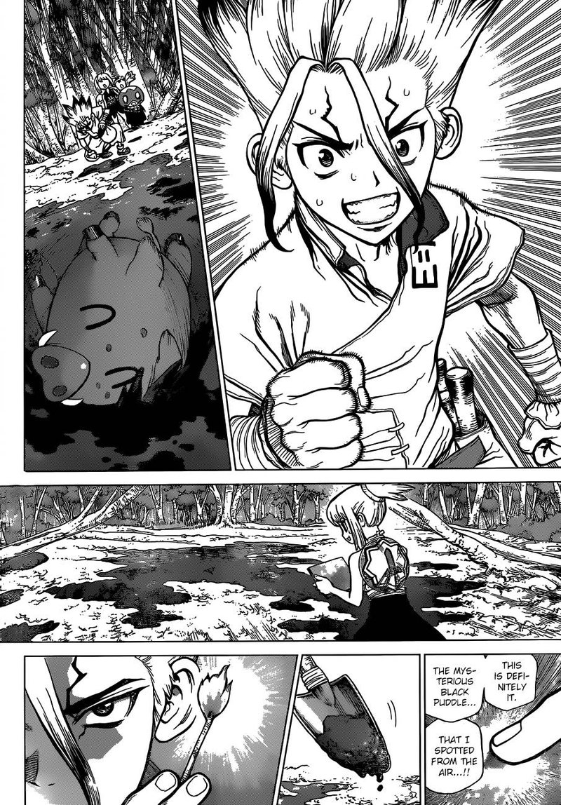 Dr. Stone Manga Chapter 95 page 5 - First Contact scene
