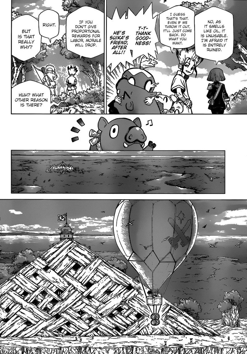 Dr. Stone Manga Chapter 95 page 8 - First Contact scene