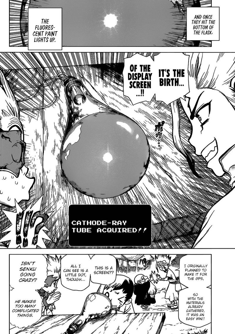 Dr. Stone Manga Chapter 96 page 10 - Eye of Science scene
