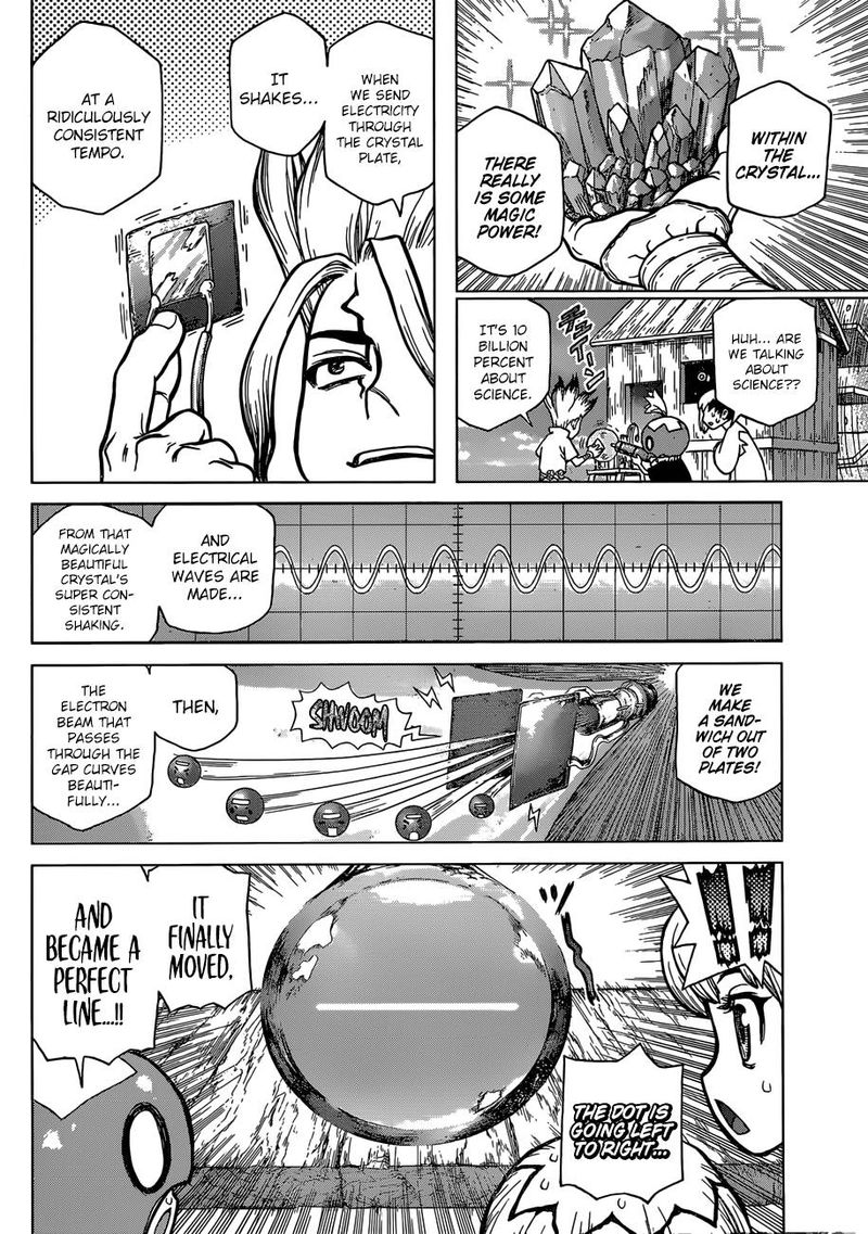 Dr. Stone Manga Chapter 96 page 12 - Eye of Science scene