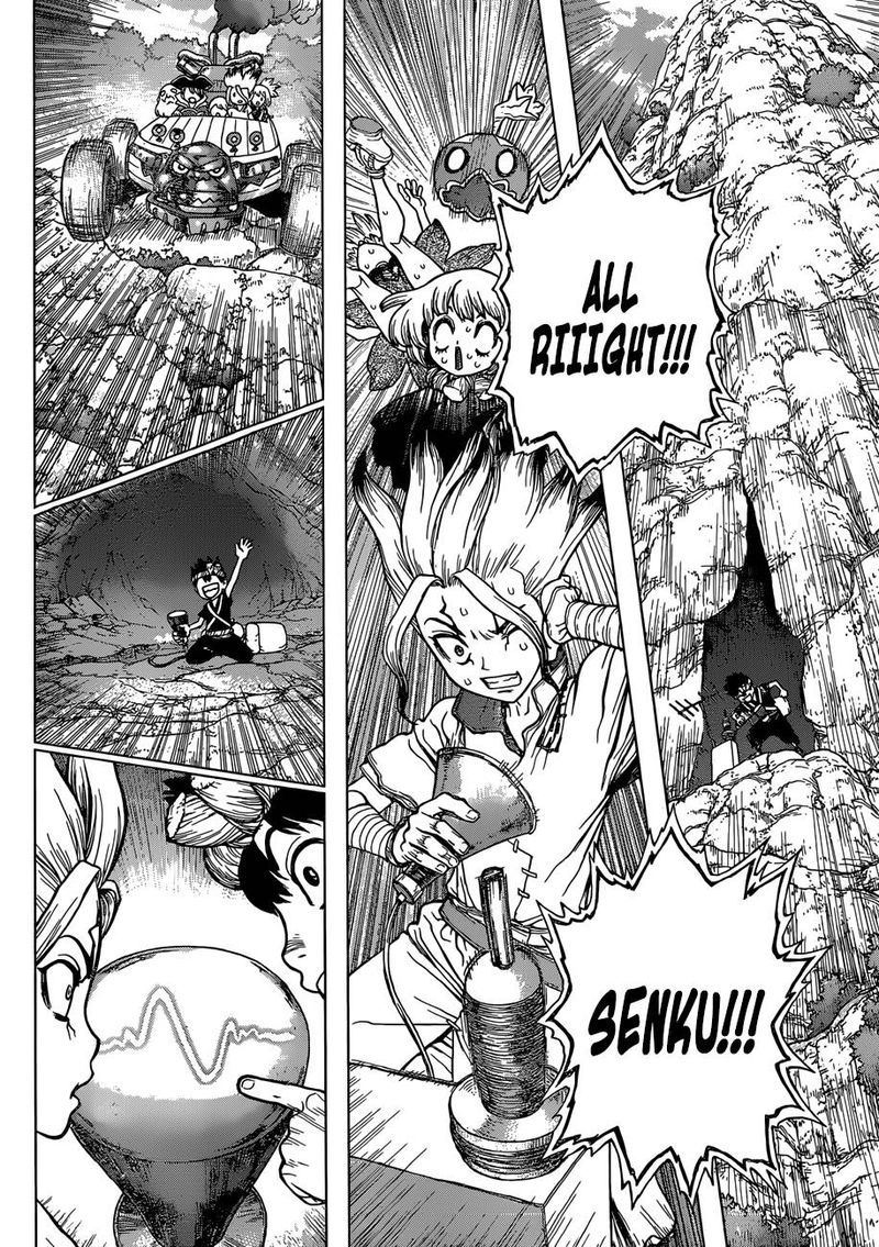 Dr. Stone Manga Chapter 97 page 12 - The Joy of Leadership scene