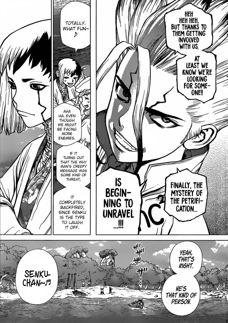 Dr. Stone Manga Chapter 97 page 3 - The Joy of Leadership scene