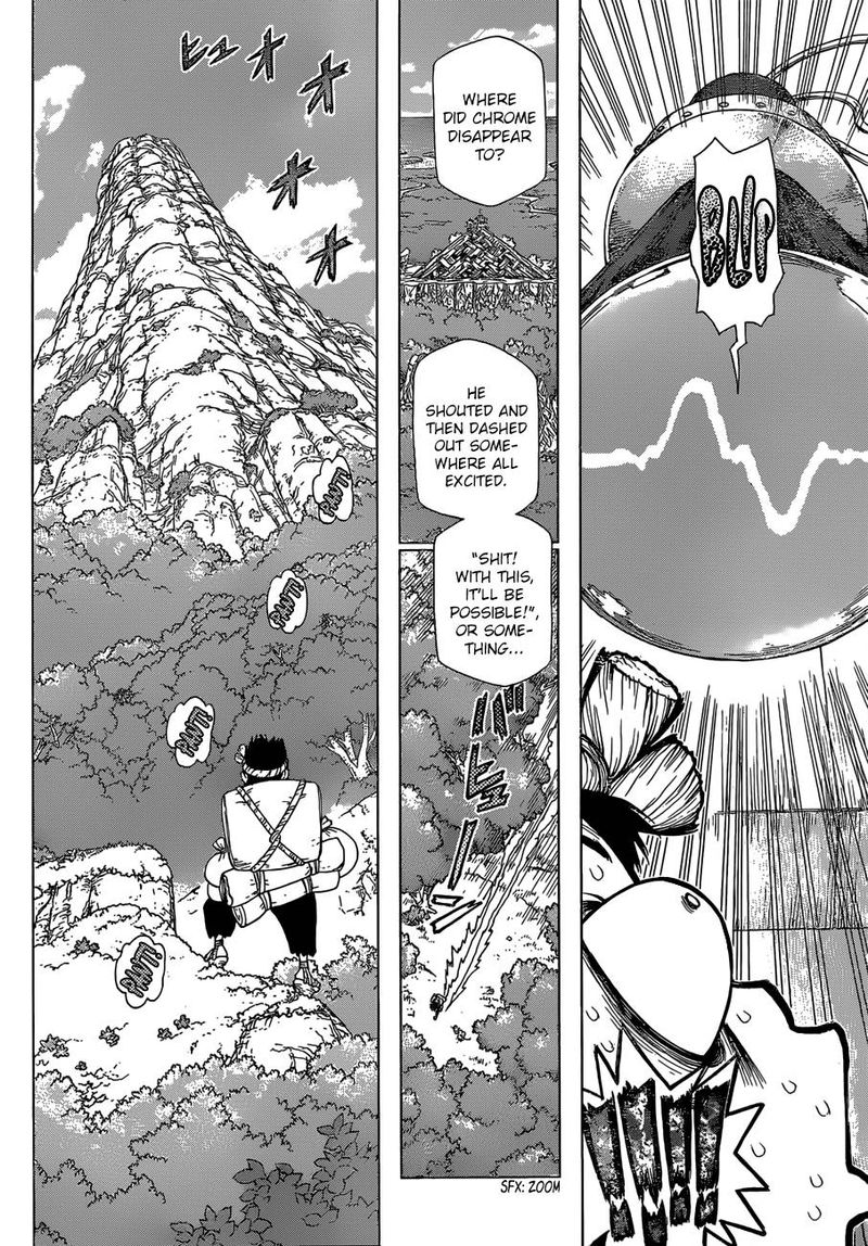 Dr. Stone Manga Chapter 97 page 8 - The Joy of Leadership scene