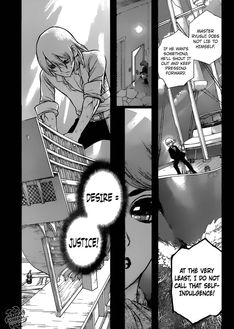 Dr. Stone Manga Chapter 98 page 15 - Ryusui scene
