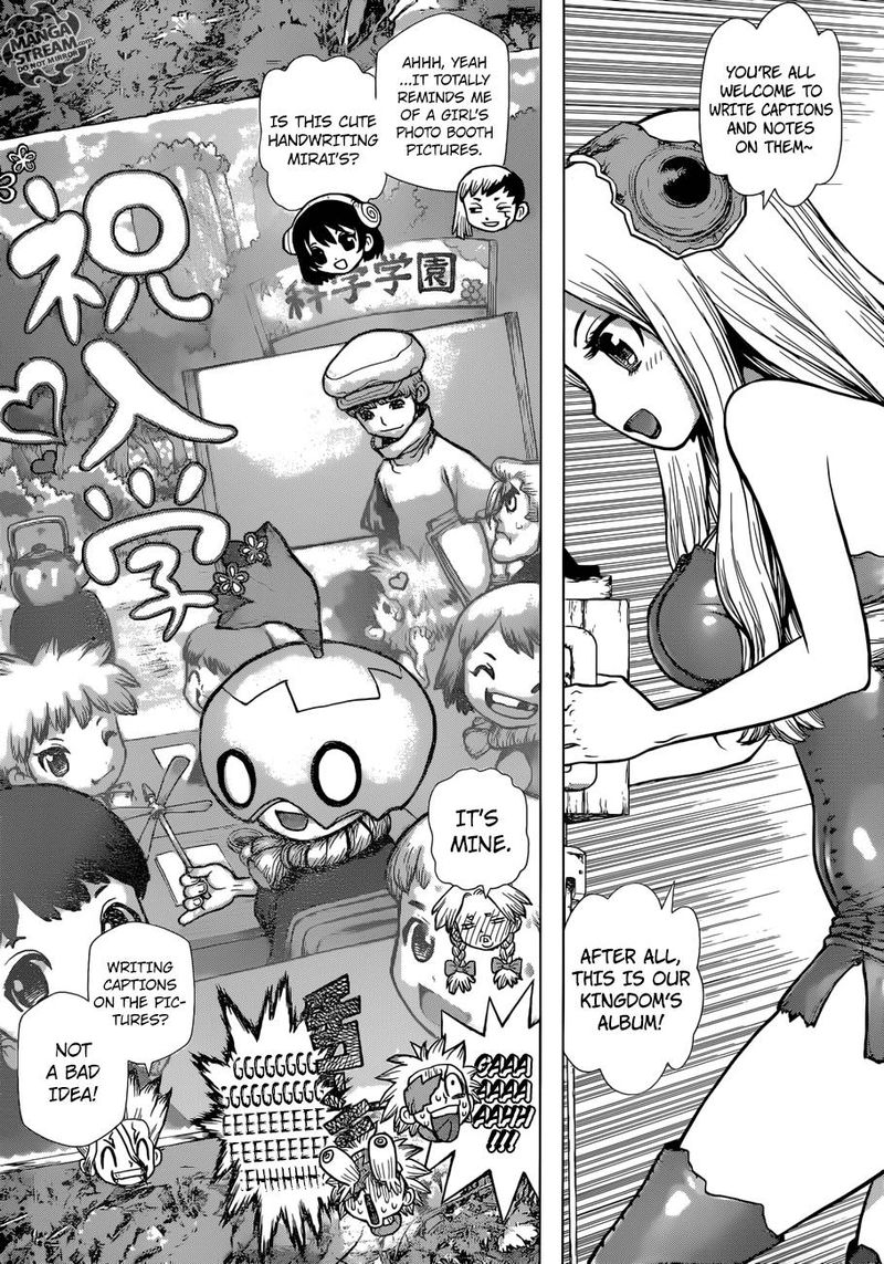 Dr. Stone Manga Chapter 99 page 7 - Kingdom of Science Photo Journal scene